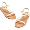 Frank Mully Women’s Flat Sandals Summer Open Toe Slingback Shoes Cute Sandals for Women Daily Ankle Strap Adjustable Sandals(2001beige)