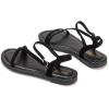 Frank Mully Women’s Flat Sandals Summer Open Toe Slingback Shoes Cute Sandals for Women Daily Ankle Strap Adjustable Sandals(2001black)