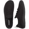 Frank Mully Womens Walking Shoes Wide Toe Box Barefoot Shoes Knitted Fashion Sneaker with Arch Support(6087black)