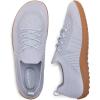 Frank Mully Womens Walking Shoes Wide Toe Box Barefoot Shoes Knitted Fashion Sneaker with Arch Support(6087grey)