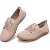 Frank Mully Womens Walking Shoes Wide Toe Box Barefoot Shoes Knitted Fashion Sneaker with Arch Support(Ecru)