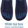 Frank Mully Womens Walking Shoes Wide Toe Box Barefoot Shoes Knitted Fashion Sneaker with Arch Support(Navy)
