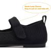 Frank Mully Girls Dress Shoes Mary Janes Girl Flats Slip on Ballet Flat Party School Shoes with Bow Toddler/Little Kid/Big Kid(7002black)