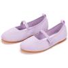 Frank Mully Girls Dress Shoes Mary Janes Girl Flats Slip on Ballet Flat Party School Shoes with Bow Toddler/Little Kid/Big Kid(7003 Purple)