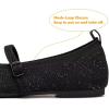Frank Mully Girls Dress Shoes Mary Janes Girl Flats Slip on Ballet Flat Party School Shoes with Bow Toddler/Little Kid/Big Kid(7003black)
