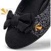 Frank Mully Girls Dress Shoes Mary Janes Girl Flats Slip on Ballet Flat Party School Shoes with Bow Toddler/Little Kid/Big Kid(Grey)