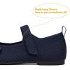 Frank Mully Girls Dress Shoes Mary Janes Girl Flats Slip on Ballet Flat Party School Shoes with Bow Toddler/Little Kid/Big Kid(Navy)