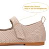 Frank Mully Girls Dress Shoes Mary Janes Girl Flats Slip on Ballet Flat Party School Shoes with Bow Toddler/Little Kid/Big Kid(Nude)