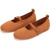 Frank Mully Girls Dress Shoes Mary Janes Girl Flats Slip on Ballet Flat Party School Shoes with Bow Toddler/Little Kid/Big Kid(Orange)