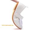 Frank Mully Girls Dress Shoes Mary Janes Girl Flats Slip on Ballet Flat Party School Shoes with Bow Toddler/Little Kid/Big Kid(White)