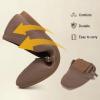 Frank Mully Mary Jane Women Flat Shoes Slip on Square-Toe Washable Shoes Comfortable for Dressy and Work with Ankle Strap(Brown)