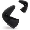 Frank Mully Women’s Ballet Flats Slip on Casual Knitted Fabric Shoes Square-Toe Flats with Elastic Straps for Women(6091black)