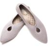 Frank Mully Women’s Ballet Flats Teardrop Upper Pointed Toe Lightweight Flats for Women Comfortable Slip on Flats for Work Wedding Office(6077beige)