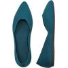 Frank Mully Womens Flat Shoes Classic Pointed Toe Flats Knitted Dress Shoes Soft Flats for Woman Comfortable Dressy(6042teal)