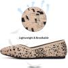 Frank Mully Womens Flat Shoes Classic Pointed Toe Flats Knitted Dress Shoes Soft Flats for Woman Comfortable Dressy(Black Dot)
