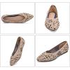 Frank Mully Womens Flat Shoes Classic Pointed Toe Flats Knitted Dress Shoes Soft Flats for Woman Comfortable Dressy(Black Dot)