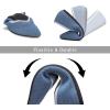 Frank Mully Womens Flat Shoes Classic Pointed Toe Flats Knitted Dress Shoes Soft Flats for Woman Comfortable Dressy(Blue)