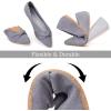Frank Mully Womens Flat Shoes Classic Pointed Toe Flats Knitted Dress Shoes Soft Flats for Woman Comfortable Dressy(Grey)