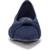 Frank Mully Womens Flat Shoes Classic Pointed Toe Flats Knitted Dress Shoes Soft Flats for Woman Comfortable Dressy(Navy Blue)