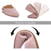 Frank Mully Womens Flat Shoes Classic Pointed Toe Flats Knitted Dress Shoes Soft Flats for Woman Comfortable Dressy(Pink)