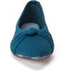 Frank Mully Womens Flat Shoes Classic Pointed Toe Flats Knitted Dress Shoes Soft Flats for Woman Comfortable Dressy(Teal)