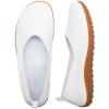 Frank Mully Womens Flat Shoes Wide Toe Box Knitted Flats Comfort Wide Width Walking Flats(Beige)