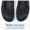Frank Mully Womens Flat Shoes Wide Toe Box Knitted Flats Comfort Wide Width Walking Flats(Black)