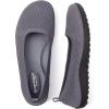Frank Mully Womens Flat Shoes Wide Toe Box Knitted Flats Comfort Wide Width Walking Flats(Grey)