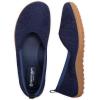 Frank Mully Womens Flat Shoes Wide Toe Box Knitted Flats Comfort Wide Width Walking Flats(Navy)