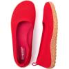 Frank Mully Womens Flat Shoes Wide Toe Box Knitted Flats Comfort Wide Width Walking Flats(Red)