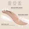 Frank Mully Womens Flat Square Toe Shoes Knitted Work Flat Comfort Dressy Flat Shoes for Daily Lightweight Comfort(Nude)