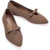 Frank Mully Women’s Flats with Bow Slip on Ballet Shoes Soft Fabric Ballerina Dressy Flats for Women(Brown)