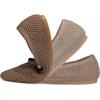 Frank Mully Womens Flats with Straps Pointed Toe Flat Shoes Low Wedge Heel Comfortable Arch Support Flats for Women(Brown Mesh)