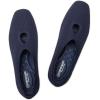 Frank Mully Women’s Knit Flats Teardrop Upper Square-Toe Style Shoes Lightweight Flats for Women Comfortable Slip on Flats for Work Wedding Office(Navyblue)