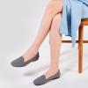 Frank Mully Women’s Loafer Flats Square Toe Comfortable Office Work Shoes, Cute Penny Loafer Slip On Walking Driving Shoes(6027grey)