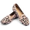 Frank Mully Women’s Loafer Flats Square Toe Comfortable Office Work Shoes, Cute Penny Loafer Slip On Walking Driving Shoes(6027yellow Leopard)