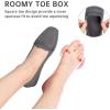 Frank Mully Women’s Loafer Flats Square Toe Comfortable Office Work Shoes, Cute Penny Loafer Slip On Walking Driving Shoes(6046grey)