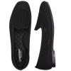 Frank Mully Women’s Loafer Flats Square Toe Comfortable Office Work Shoes, Cute Penny Loafer Slip On Walking Driving Shoes(Black Mesh)