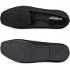 Frank Mully Women’s Loafer Flats Square Toe Comfortable Office Work Shoes, Cute Penny Loafer Slip On Walking Driving Shoes(Black Pattern)