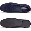 Frank Mully Women’s Loafer Flats Square Toe Comfortable Office Work Shoes, Cute Penny Loafer Slip On Walking Driving Shoes(Navy Mesh)