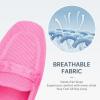 Frank Mully Women’s Loafer Flats Square Toe Comfortable Office Work Shoes, Cute Penny Loafer Slip On Walking Driving Shoes(Pink)