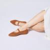 Frank Mully Women’s Mesh Flats Mary Jane Shoes Pointed Toe Lightweight with Adjustable Instep Strap Knit Flat Shoes for Women Dressy Casual Washable Walking Shoes(Tan)