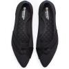 Frank Mully Womens Pointed Toe Flats Knit Dress Shoes Comfort Women Shoes Slip On Shoes for Woman Classic Softable Shoes Low Wedge(Black&bowknot)