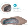 Frank Mully Womens Pointed Toe Flats Knit Dress Shoes Comfort Women Shoes Slip On Shoes for Woman Classic Softable Shoes Low Wedge(Camel)