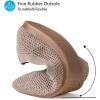 Frank Mully Womens Pointed Toe Flats Knit Dress Shoes Comfort Women Shoes Slip On Shoes for Woman Classic Softable Shoes Low Wedge(Camel)