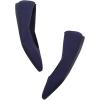 Frank Mully Womens Pointed Toe Flats Knit Dress Shoes Comfort Women Shoes Slip On Shoes for Woman Classic Softable Shoes Low Wedge(Maritime Navy)