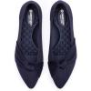 Frank Mully Womens Pointed Toe Flats Knit Dress Shoes Comfort Women Shoes Slip On Shoes for Woman Classic Softable Shoes Low Wedge(Navy With Bowknot)
