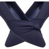 Frank Mully Womens Pointed Toe Flats Knit Dress Shoes Comfort Women Shoes Slip On Shoes for Woman Classic Softable Shoes Low Wedge(Navy With Bowknot)