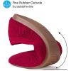 Frank Mully Womens Pointed Toe Flats Knit Dress Shoes Comfort Women Shoes Slip On Shoes for Woman Classic Softable Shoes Low Wedge(Red)