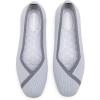Frank Mully Womens Square Toe Flat Shoes Comfortable Knitted Flats Work Flats for Woman(Grey)